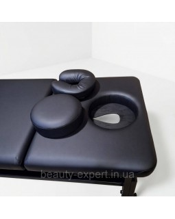 Масажна кушетка стаціонарна дерев’яна KP-16 BLACK Premium для салону краси Стіл для масажу-foto2