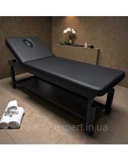 Масажний стіл кушетка для СПА салону в чорному кольорі (200*75*h69-94см) КР 11 BLACK-foto2
