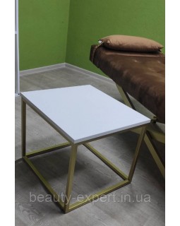 Журнальний столик на металевих ніжках (55*50*h45см) для клієнтів салону краси Міні ВR-01-foto3