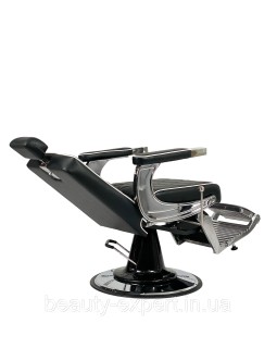 Перукарське чоловіче крісло для стрижки Barber Prime Black VM-09-foto2