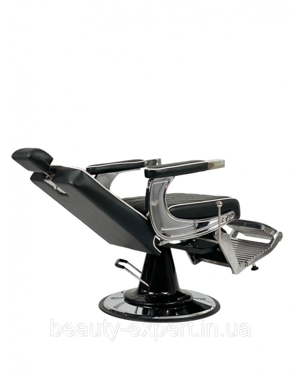 Перукарське чоловіче крісло для стрижки Barber Prime Black VM-09 Перукарське чоловіче крісло для стрижки Barber Prime Black VM-09