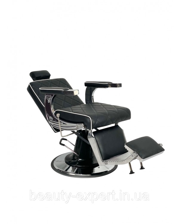 Перукарське чоловіче крісло для стрижки Barber Prime Black VM-09 Перукарське чоловіче крісло для стрижки Barber Prime Black VM-09