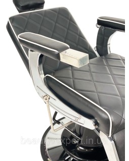 Перукарське чоловіче крісло для стрижки Barber Prime Black VM-09-foto5