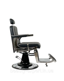 Перукарське чоловіче крісло для стрижки Barber Prime Black VM-09-foto7