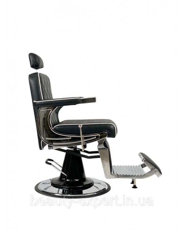 Перукарське чоловіче крісло для стрижки Barber Prime Black VM-09 Перукарське чоловіче крісло для стрижки Barber Prime Black VM-09