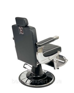 Перукарське чоловіче крісло для стрижки Barber Prime Black VM-09-foto8