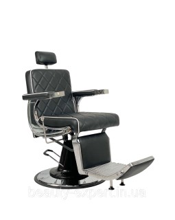 Перукарське чоловіче крісло для стрижки Barber Prime Black VM-09-foto9