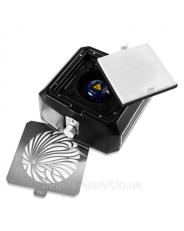 Витяжка для манікюрного кабінету MicroSTOP Base Pro Black Настільний пилосос для манікюру Витяжка для манікюрного кабінету MicroSTOP Base Pro Black Настільний пилосос для манікюру