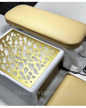 Потужна Манікюрна витяжка з фільтром Air Max Pantera GoLD настільна витяжка для манікюру пилосос для нігтів-foto4