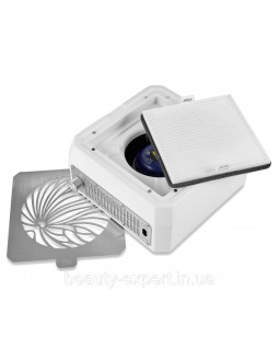 Настільна витяжка для манікюру з HEPA фільтром Microstop Base White для збору пилу під час роботи майстра манікюру-foto3