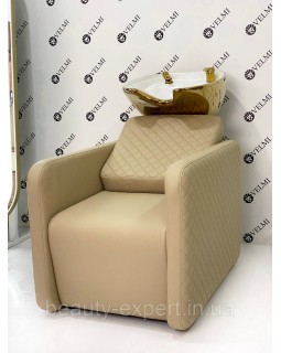 Мийка для перукарського залу салону краси Polo Lux Gold VM2039 в оббивці відтінку Sofitel 21-foto3