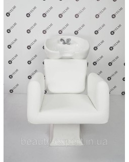 Перукарська мийка Lady Orlando White крісло - мийка для перукарських салонів краси VM2035/1-foto3