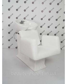 Перукарська мийка Lady Orlando White крісло - мийка для перукарських салонів краси VM2035/1-foto2