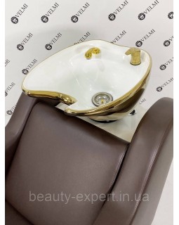 Мийка перукаська з кріслом HOLLY GOLD-2042 меблі перукарські салону краси-foto2