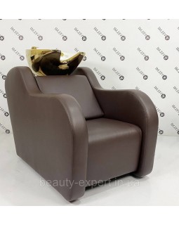 Мийка перукаська з кріслом HOLLY GOLD-2042 меблі перукарські салону краси Мийка перукаська з кріслом HOLLY GOLD-2042 меблі перукарські салону краси