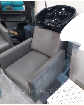 Мойка парикмахерская Shelley Dioni квадратной формы с мягкими подлокотниками VM2023-foto5