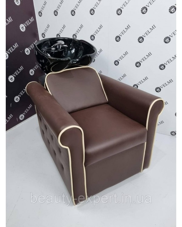 Мойка парикмахерская Perfetto с КРЕСЛОМ парикмахерские мойки для салонов красоты VM2030 Керамика Young Польша