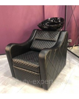 Мийка перукарська Ambassador LUX перукарська мийка з кріслом в салон краси VM2029 Кераміка Космо Італія-foto2