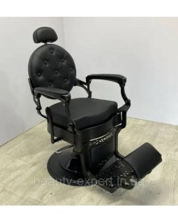Midnight Monarch Black Перукарське Барбер крісло на гідравліці для чоловічої стрижки в барбершоп-foto2