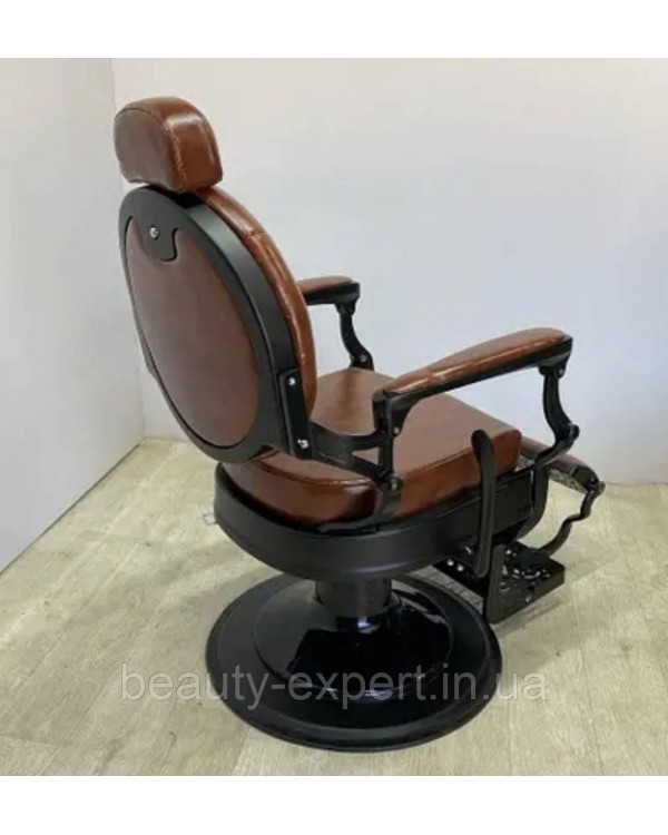 Професійне перукарське крісло для барбершопу Midnight Monarch Vintage Black&Brown (гідравліка) Професійне перукарське крісло для барбершопу Midnight Monarch Vintage Black&Brown (гідравліка)