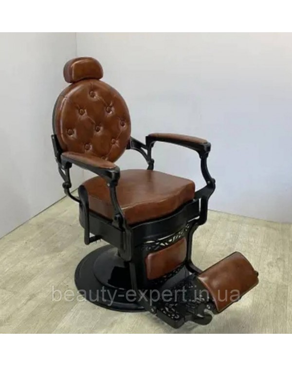 Професійне перукарське крісло для барбершопу Midnight Monarch Vintage Black&Brown (гідравліка) Професійне перукарське крісло для барбершопу Midnight Monarch Vintage Black&Brown (гідравліка)