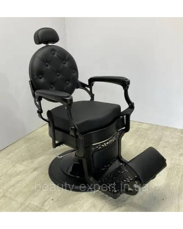 Перукарське крісло з відкидною спинкою та підголівником для Barber Shop Midnight Monarch Green Перукарське крісло з відкидною спинкою та підголівником для Barber Shop Midnight Monarch Green
