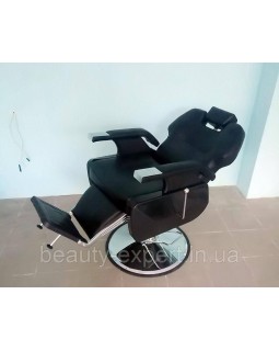 Barber крісло перукарське "МАКС" з підголовником у BarberShop крісла на гідравліці барбершопа-foto7