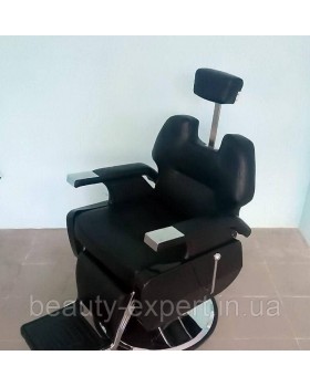 Barber крісло перукарське "МАКС" з підголовником у BarberShop крісла на гідравліці барбершопа-foto8