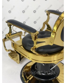 Шикарное парикмахерское кресло Barber Cardinal Gold с подголовником и подножкой  Barber кресла VM07-foto8