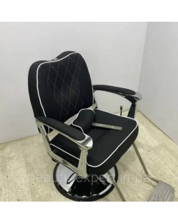 Крісла перукарські Barber чорне крісло для барбершопу Компакт барбер Fz-01-foto3