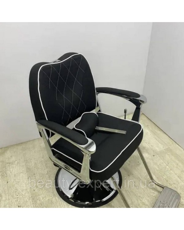 Крісла перукарські Barber чорне крісло для барбершопу Компакт барбер Fz-01 Крісла перукарські Barber чорне крісло для барбершопу Компакт барбер Fz-01