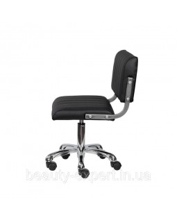 Стул мастера со спинкой для косметолога для мастера тату BS 023 black-foto2