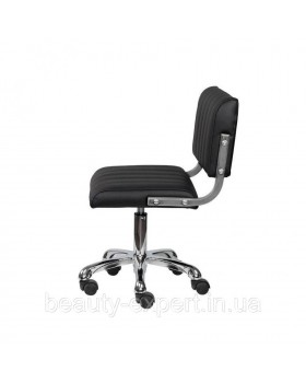 Стул мастера со спинкой для косметолога для мастера тату BS 023 black-foto2