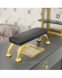 Підставка манікюрна GOLD для рук клієнта на металевих ніжках підлокітник для манікюру Підставка манікюрна GOLD для рук клієнта на металевих ніжках підлокітник для манікюру