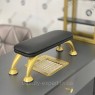 Подставка маникюрная GOLD для рук клиента на металлических ножках подлокотник для маникюра