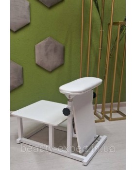Педикюрная подставка Terto Hurd 2в1 White с регулировкой высоты и складной полочкой для вытяжки-foto8