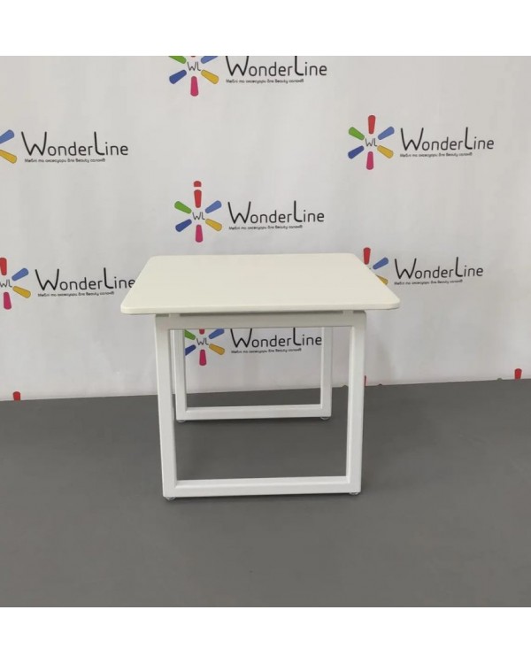 Табурет для мастера педикюра Педикюрная подставка с местом под ванночку столик для педикюра Тера_мини