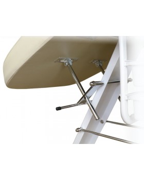 Кушетка косметологічна механічна 3-секційна зручна канапа для косметолога мод.СН-202 бежевий колір-foto3