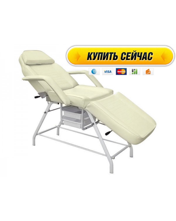 Кушетка косметологічна мод. СН-262 лоточками Бежевий колір Кушетка косметологічна мод. СН-262 лоточками Бежевий колір
