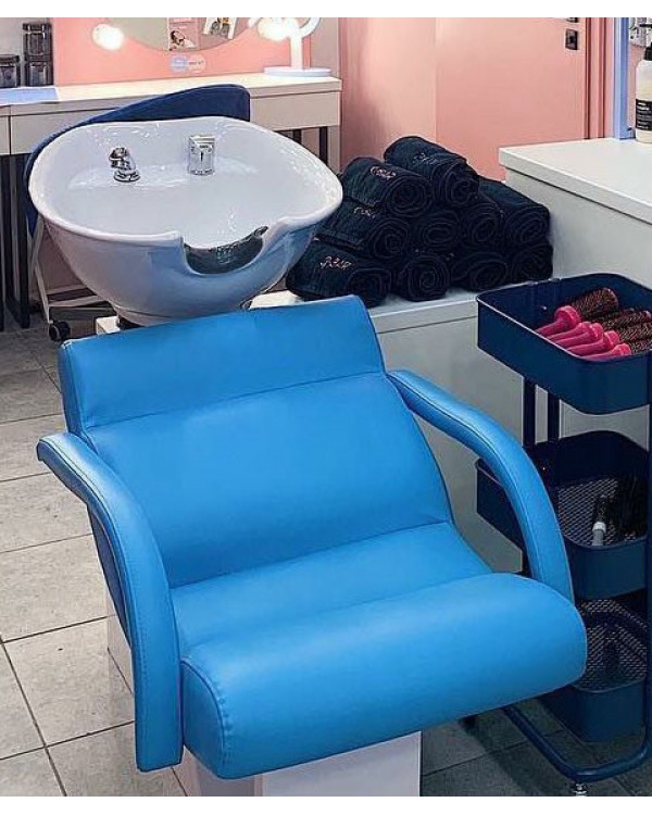 Перукарська мийка Shelley One White мийка перукарська на білій основі з кріслом VM2020