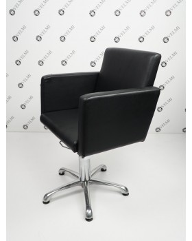 Перукарське крісло квадратної форми з м'якими підлокітниками для клієнтів салону краси Kira VM867-foto3