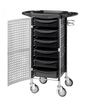 Перукарський візок із дверцятами Profi TRESOR закритий перукарський візок із ключем Перукарський візок із дверцятами Profi TRESOR закритий перукарський візок із ключем