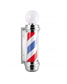 Рекламная вывеска Барбер Пул для барбершопа Barbers Pole-стойка (85x31x23 см) Испания