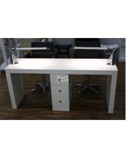 Маникюрный стол двух местный для мастеров маникюра салона красоты Prestige M111-foto3