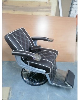 Barber крісло чоловіче в перукарню,з регульованою спинкою,підніжкою і підголовником: Valencia Lux Коричневий-foto7