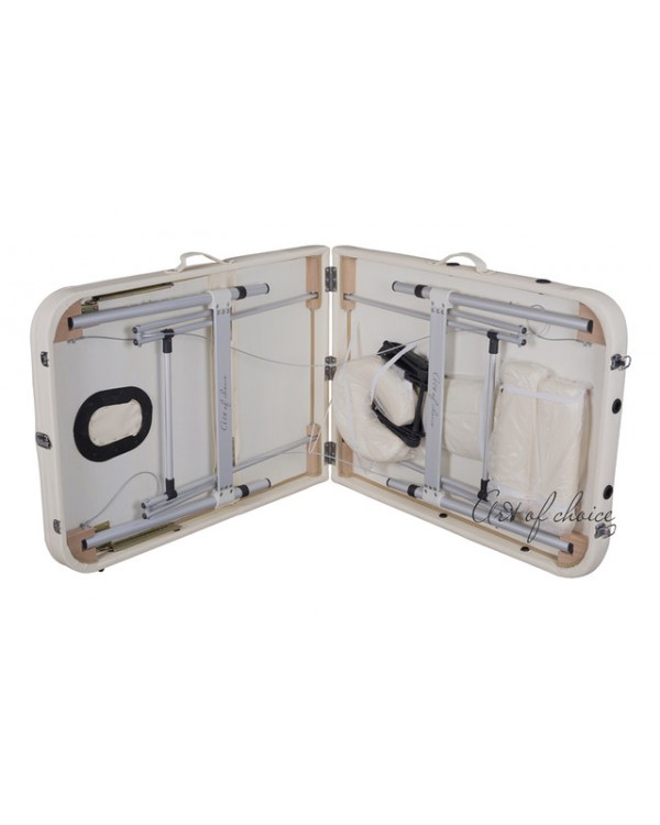 Масажний стіл-валіза складаний ART OF CHOICE кушетка масажна для депіляції для нарощування вій LEO Бежевий Масажний стіл-валіза складаний ART OF CHOICE кушетка масажна для депіляції для нарощування вій LEO Бежевий
