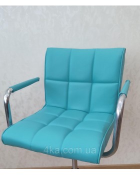 Високий стільчик для візажу арт. НС8325 Бірюзовий