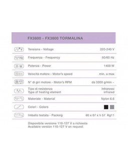 Климазон сушуар CERIOTTI FX 3800 ELECTRONIC мощный-1400Вт,черного цвета-foto5
