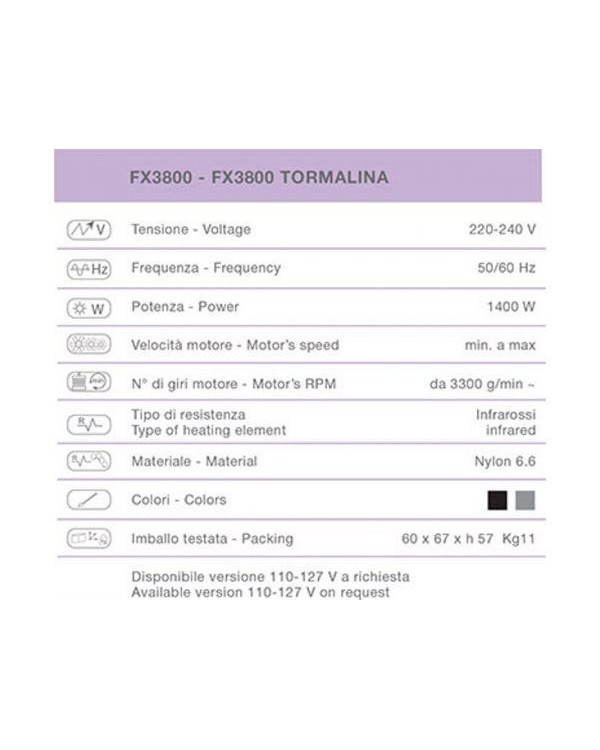 Климазон сушуар CERIOTTI FX 3800 ELECTRONIC мощный-1400Вт,черного цвета Климазон сушуар CERIOTTI FX 3800 ELECTRONIC мощный-1400Вт,черного цвета