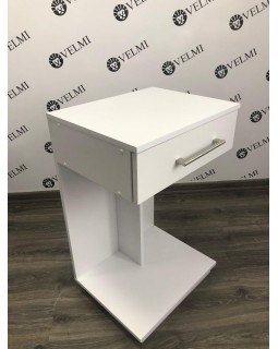 Тумба парикмахера под зеркало визажа для салона красоты тележка - столик для экспресс маникюра этажерка Queen-foto4